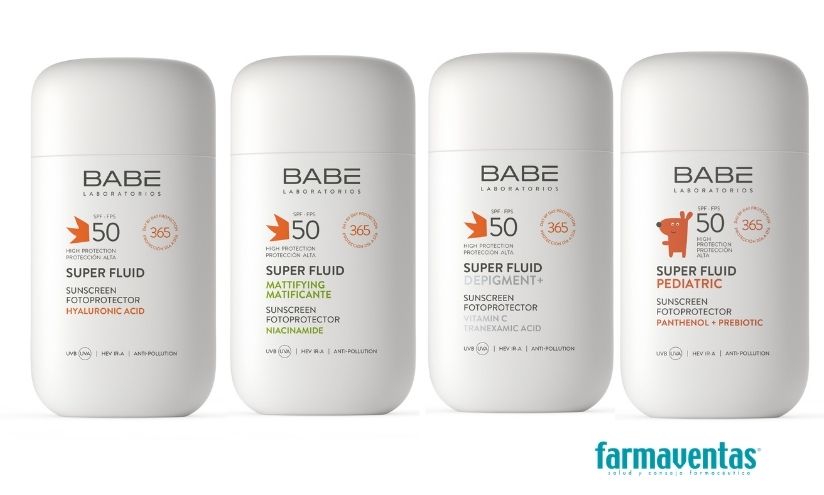 Babé redefine su sello y presenta un nuevo formato solar en toda su línea de fotoprotección Super Fluid