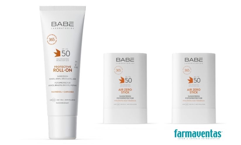 BABÉ presenta Protective Roll-On SPF 50 y Air Zero Stick SPF 50