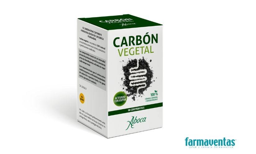 Nuevo producto Aboca con carbón vegetal que contribuye a reducir la flatulencia después de las comidas
