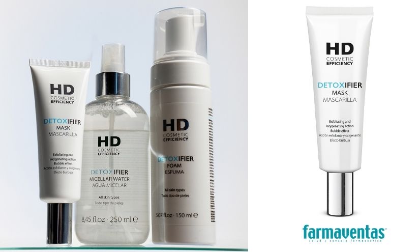 La gama Detoxifier de HD Cosmetic Efficiency incorpora Detoxifier Mask
