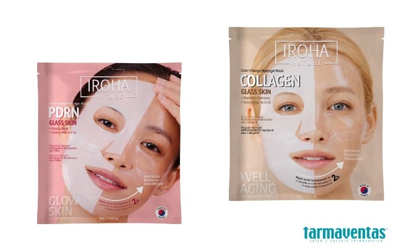 Iroha Nature lanza las mascarillas hidrogel efecto glass skin