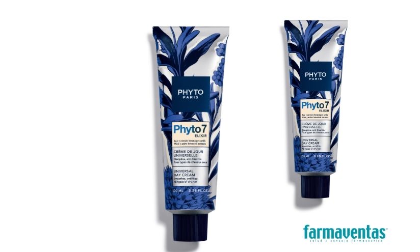 Phyto 7 Elixir Crema de Día Universal, para todo tipo de cabello seco