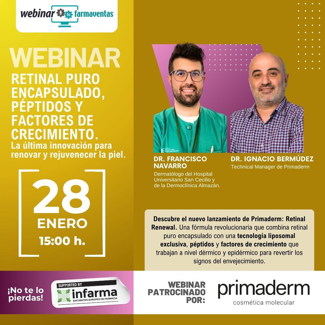 RETINAL PURO ENCAPSULADO, PÉPTIDOS Y FACTORES DE CRECIMIENTO.  La última innovación para renovar y rejuvenecer la piel. 